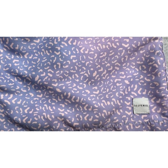 All Fenix Mens Swim Trunks XL Mesh Lined Pink Purple Animal Print Allfenix - Picture 3 of 12